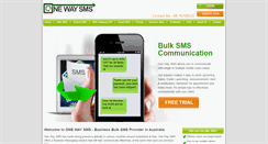 Desktop Screenshot of onewaysms.com.au